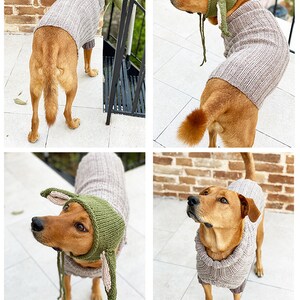 Dog sweater knitting pattern, Baby Yoda pattern, dog sweater pattern, knitting pattern, dog clothes, dog jumper pattern image 3