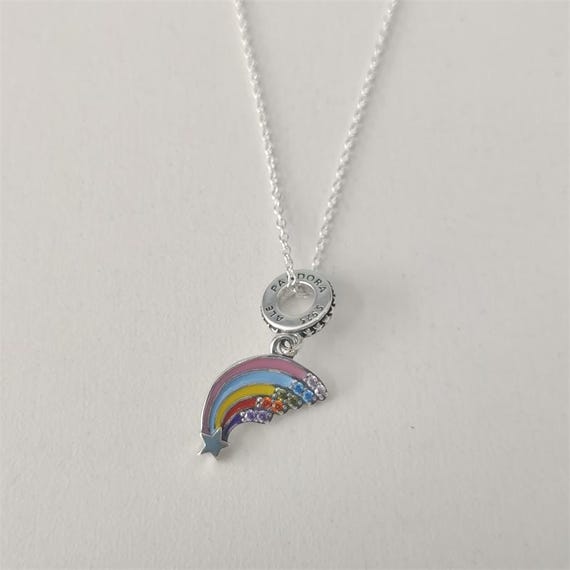 Rainbow necklace pandora discount