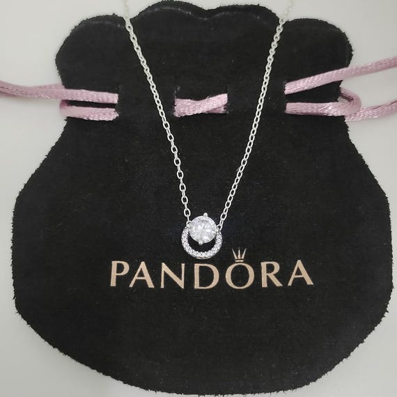 Pandora Sparkling Round Beam Wreath Necklace 45cm Canada
