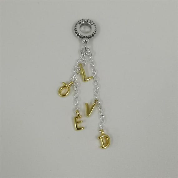 Pandora Shine Loved Script Charm UK