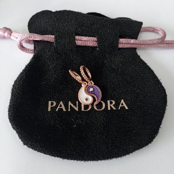 Pandora Sparkling Splittable Yin Yang Silver Dangle Charm - Etsy