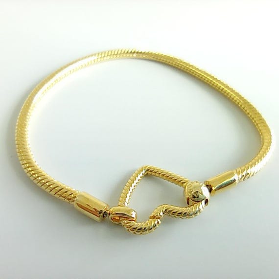 Pandora Moments Heart Closure Snake Chain Bracelet Ireland