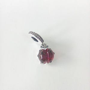 pandora moments sterling silver red ladybird dangle charm