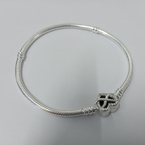 Pandora Moments Sparkling Infinity Heart Clasp Snake Chain
