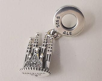 pandora s925 ale barcelona memorial hanging charm pendant