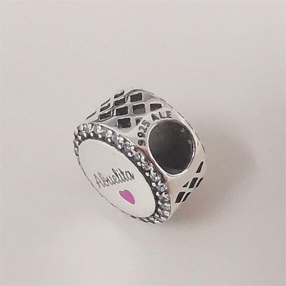 pandora love abuelita engravable charm
