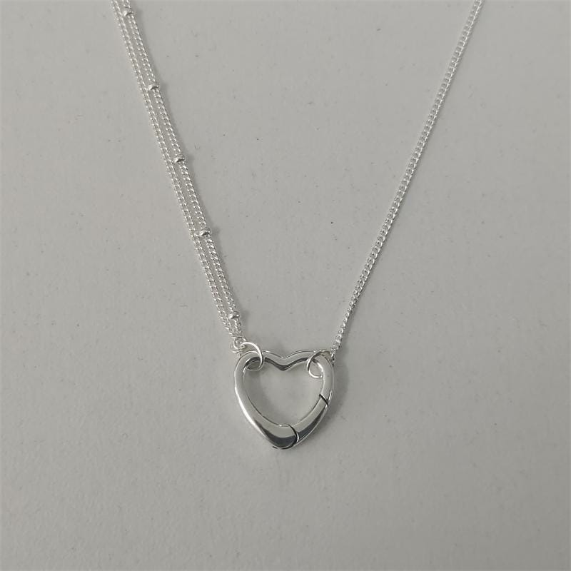 Pandora open heart necklace sale