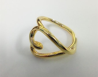 pandora  organically shaped heart ring