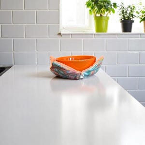 Microwave Safe Soup Bowl Cozies – Reversible & Washable | Heat-Resistant | Custom Fabric Options Available