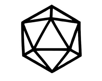 D Dice Outline Etsy