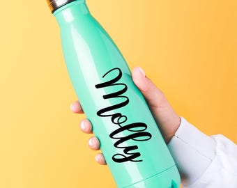Custom Name Vinyl Decal: Personalized Water Bottle Name Decals Sticker
