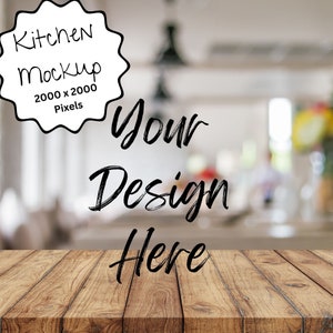 Kitchen Mockup, Kitchen Digital Background Product Mockup, Kitchen Photo Backdrop