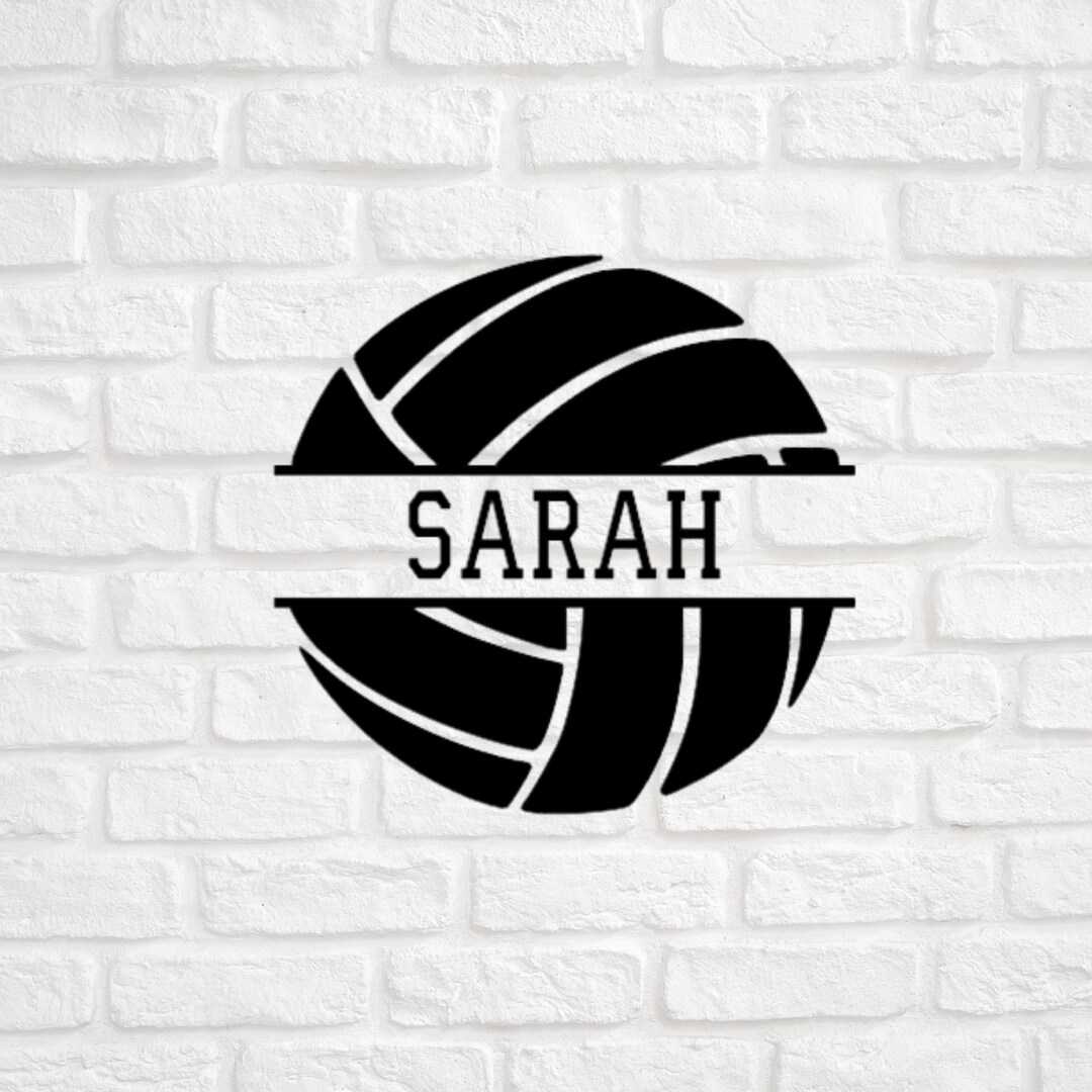 Volleyball Name Sticker Vinyl Decal, Custom Volleyball Player Name