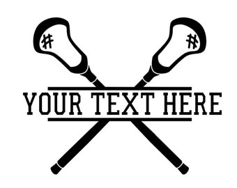 Custom Lacrosse Name Sticker Vinyl Decal, Lacrosse Player Name Decal  Bumper Sticker Water Bottle Decal