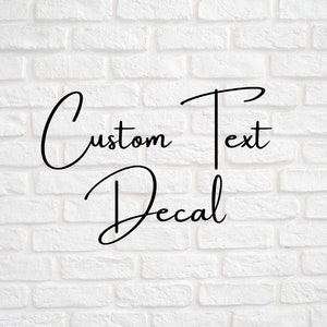 Custom Monogram Name Sticker Vinyl Decal, Personalized Wedding Name Sticker Decal