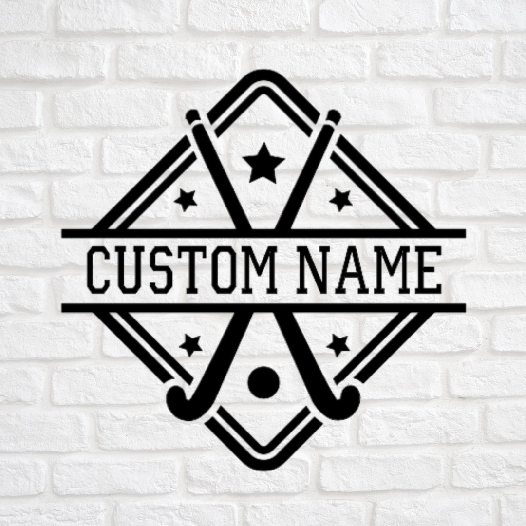 Custom Field Hockey Sticker Vinyl Decal Personalized Field Etsy