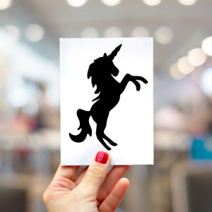 Unicorn Sticker, Unicorn Holographic Vinyl Decal, Unicorn Bumper Sticker Laptop Decal