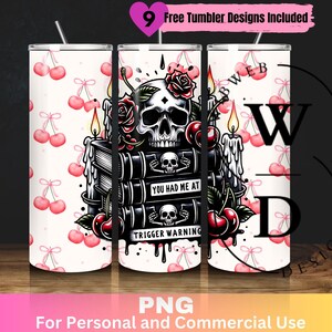 Me conquistaste con Trigger Warning Tumbler Wrap, diseño de sublimación de vaso delgado de 20 oz de Bookish, diseño de vaso de Bad Book Club Romantasy Bookish