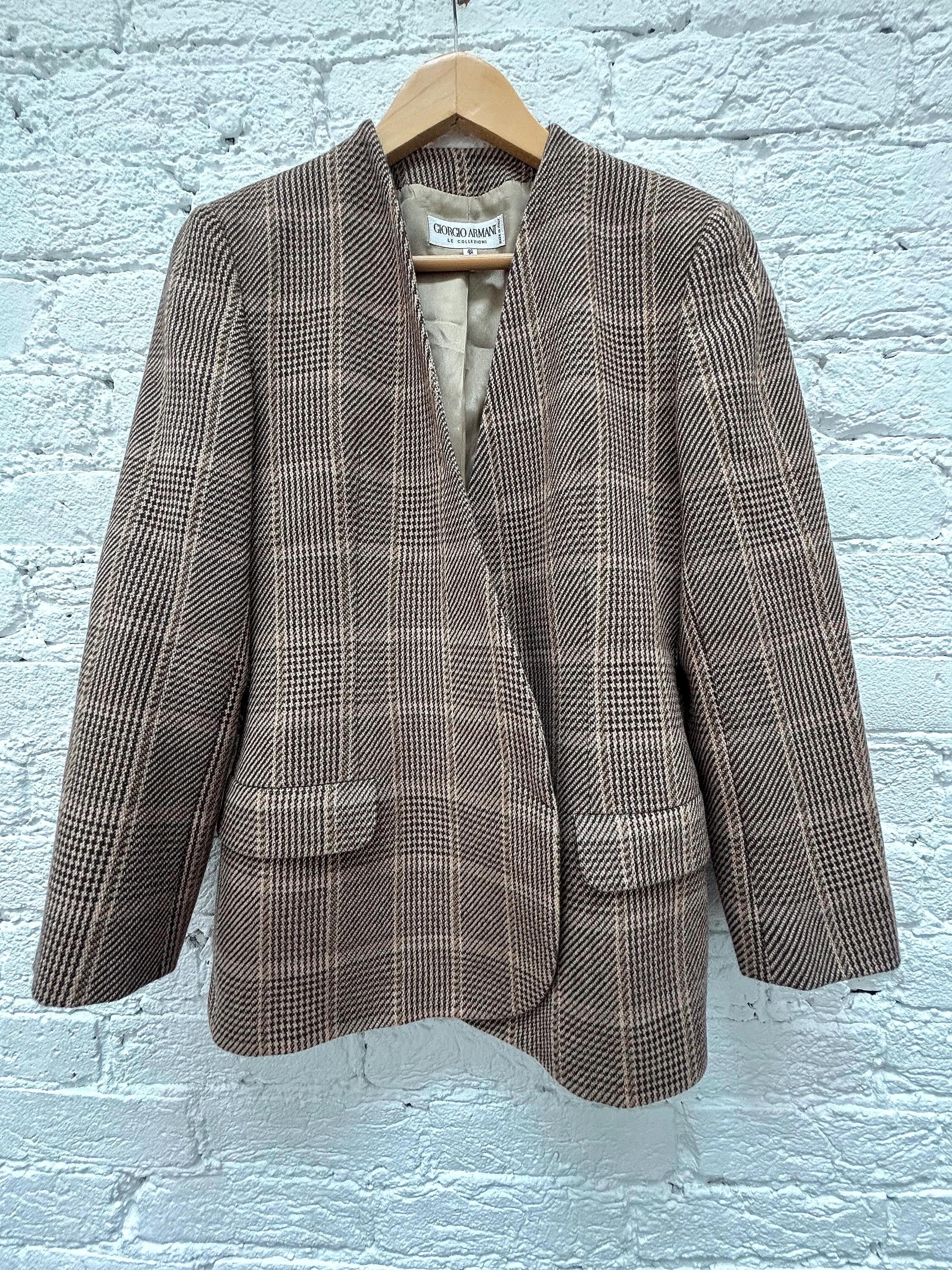 Giorgio Armani Tweed Jacket - Etsy