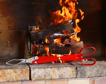 Aluminium BBQ Braai Cooking Tongs Camping Coal Food Long Handle Barbecue Tools