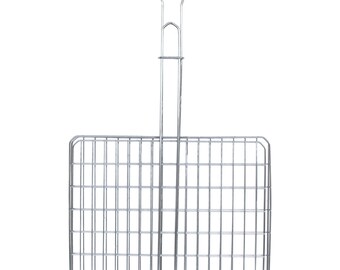 44cm Steel Braai Outdoor Cooking Grid Grill Basket for Barbecue BBQ Campfire