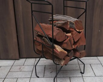 Steel Firewood Log Wood Stand Storage Shelf Fireplace Rack Basket Braai BBQ Home Decor