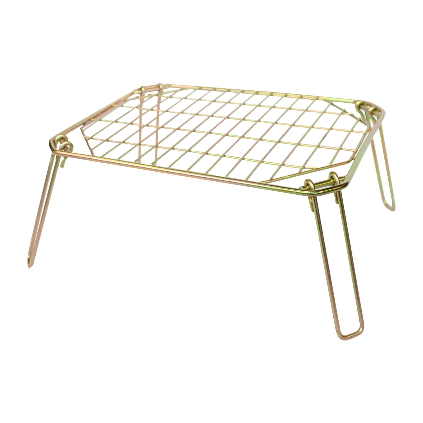 Foldable Campfire Grill Stand Barbecue Outdoor Cooking BBQ Camping Fire Portable
