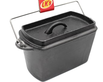 Cast Iron Bread Pot with Lid Cooking Stew Campfire Stove Dutch Oven Cookware Pan