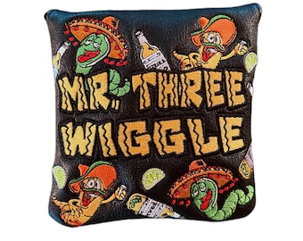 B&B Golf Putter Headcover Mr. Three Wiggle! Mallet