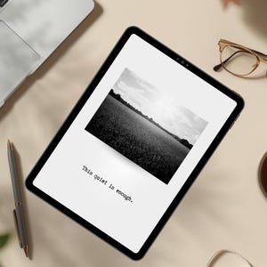 Planner invoegen, afdrukbare fotokunst voor planners, natuurfotografiekunst, reset citaat print, pdf, png