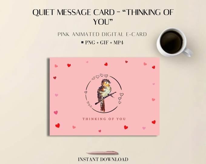 Mindful Client Check-In eCard | Wellness Networking Animation | Editable Canva & PLR (PNG, GIF, MP4)