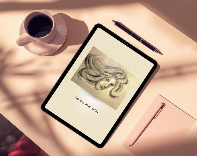 Planner Insert,  Printable: Mental Steadiness PDF, Inner Endurance Portrait Art
