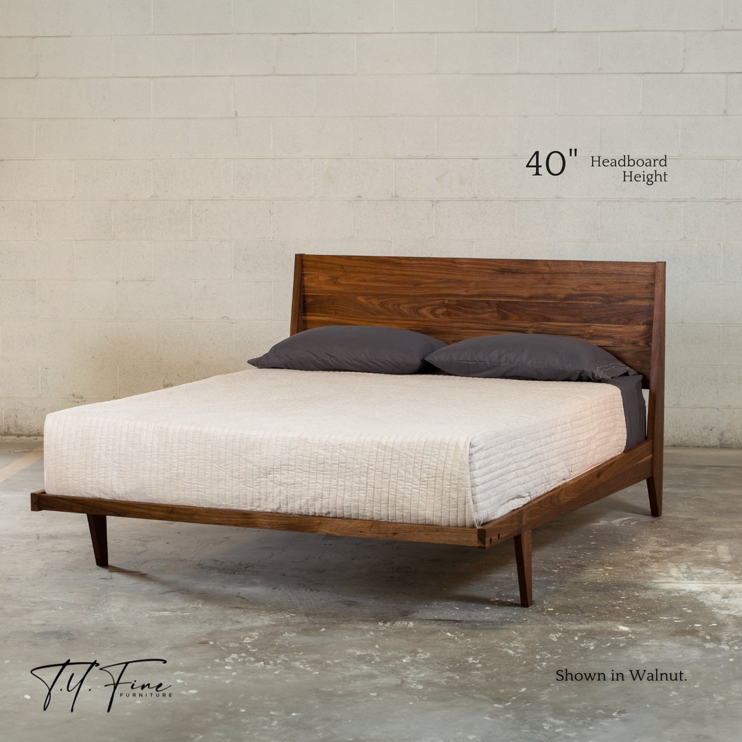 Mid century modern platform beds discount