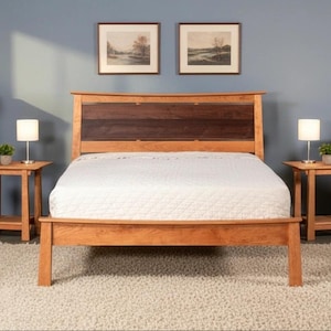 Handmade Solid Wood Platform Bed | Enso Design, Ohio Crafted