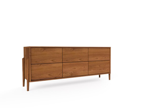 Apollo Wide Dresser: Mid-century Modern Solid Wood Dresser TY Fine Furniture - Etsy Apollo Wide Dresser: Mid-century Modern Solid Wood Dresser TY Fine Furniture - Etsy