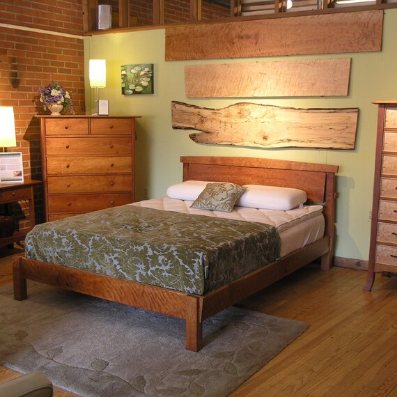 Solid wood cal sale king bed frame