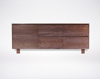 Modern Dresser - Mid-Century Modern Dresser - Solid Wood Dresser in White Oak, Cherry, Maple, and Walnut Dresser