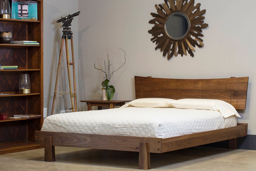 Mid century modern full size headboard deals