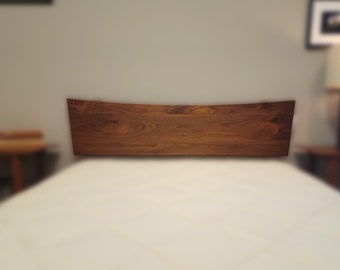 Horizon Wall Mount Headboard ONLY - Solid Wood Headboard - Full, Twin, King, Queen, and Cal King Bed Frame - Cherry, Walnut, Maple, and Oak