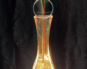 Handcrafted Glass Incense Burner with LED Lights