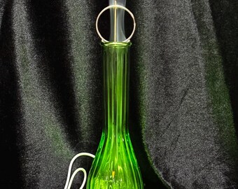 Handcrafted Glass Incense Burner with LED Lights