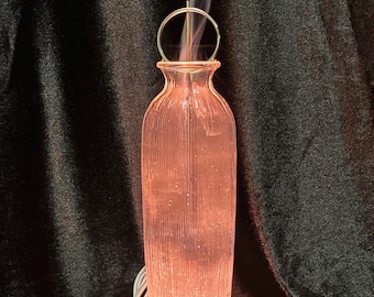 Handcrafted Glass Incense Burner with LED Lights