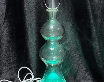 Handcrafted Glass Incense Burner with LED Lights