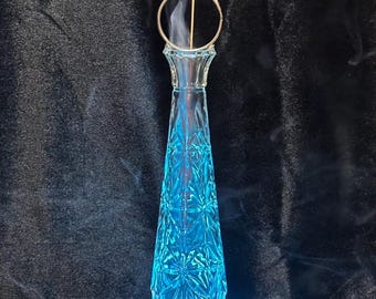 Handcrafted Glass Incense Burner with LED Lights