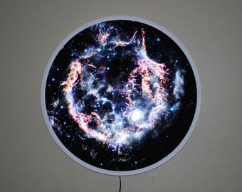 James Webb Backlit Digital Print of Cassiopeia A Supernova Remnant