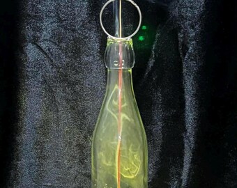 Handcrafted Glass Incense Burner with LED Lights