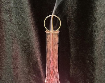 Handmade LED Incense Burner: Aromatherapy Holder with Glowing Light