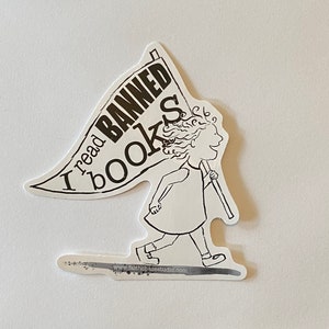 I Read Banned Books! Vinyl sticker