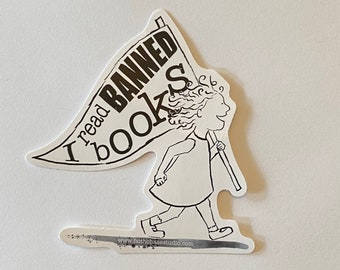 I Read Banned Books! Vinyl sticker