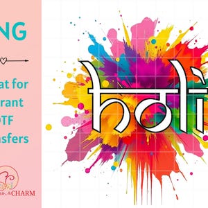 Holi Paint Splatter PNG Modern Holi Design Indian Festival Art  Digital Download Colorful Holi DTF Sublimation